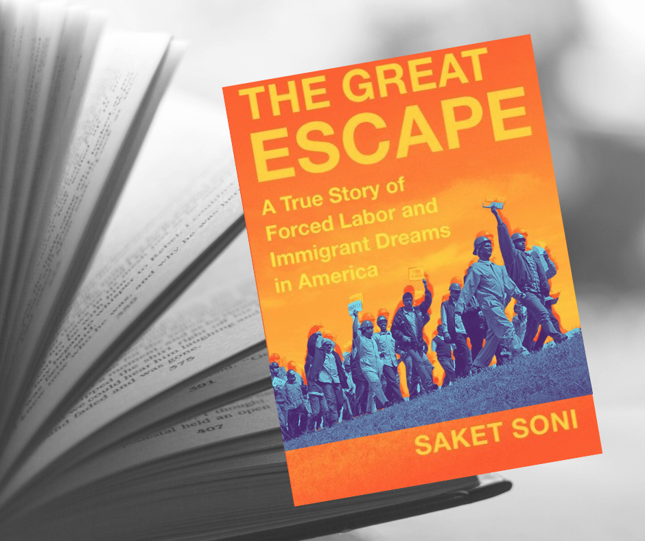 Stylized cover of Saket Soni's "The Great Escape"